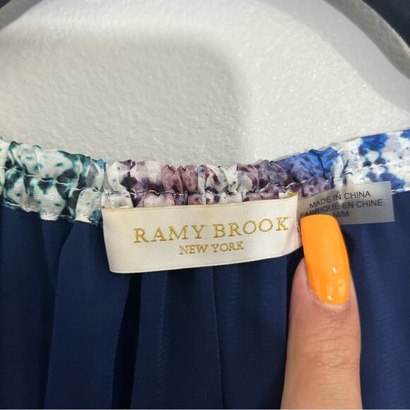 Ramy Brook Kayden Ruffle Midi Dress Size Medium - Picture 12 of 13